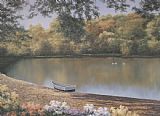 Diane Romanello Golden Pond painting